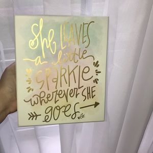 “She leaves a little sparkle wherever she goes”